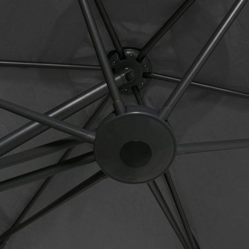 vidaXL Balkonsichtschutz Sonnenschirm mit Stahlmast 300x250 cm Anthrazit