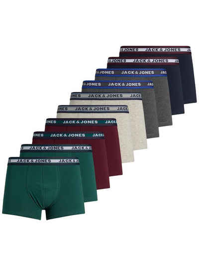 Jack & Jones Боксерські чоловічі труси, боксерки Set 10er Pack Trunks Боксерські чоловічі труси, боксерки Stretch Unterhose (10-St) 3955 in Grau