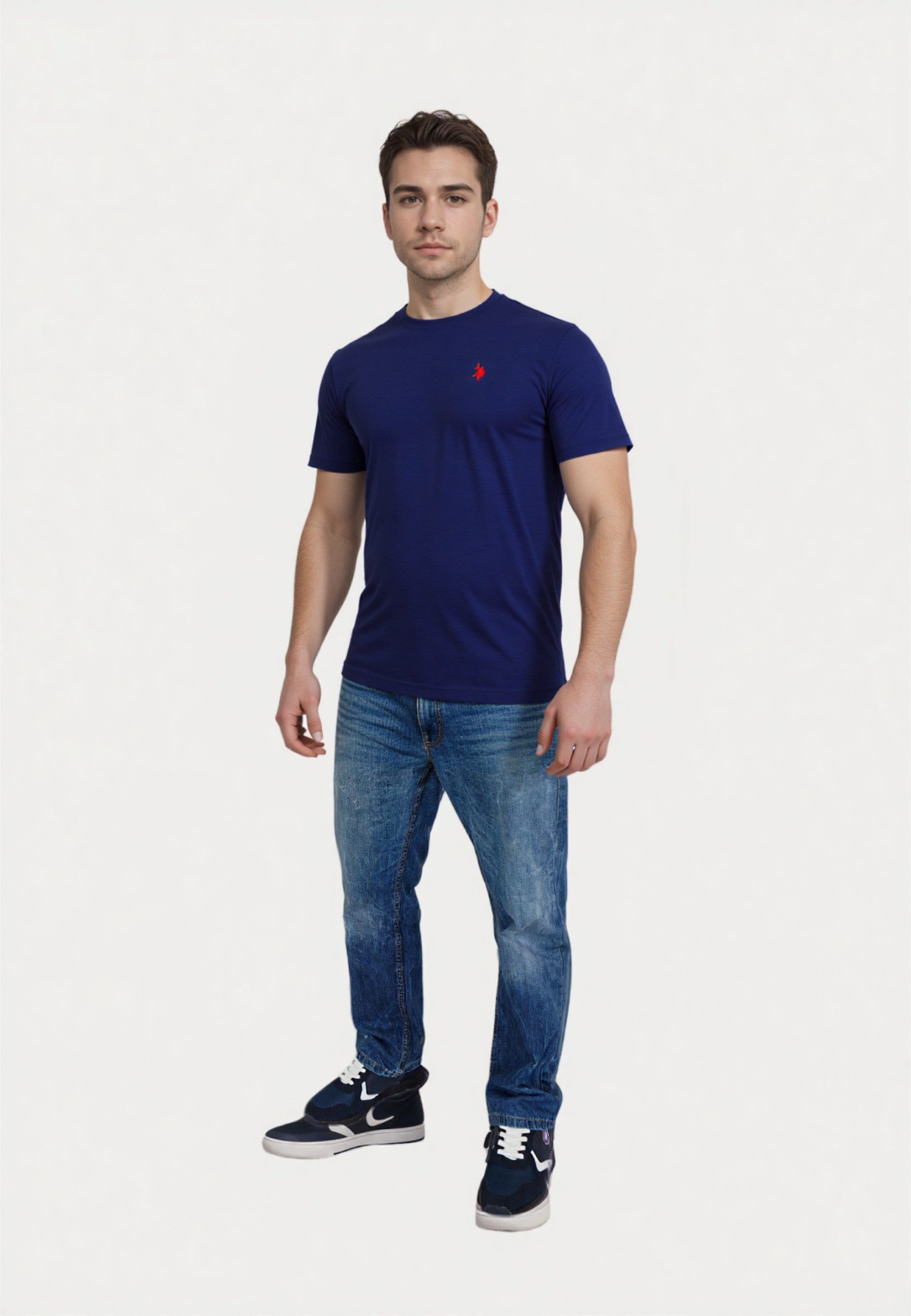 U.S. Polo Assn. T-Shirt T-Shirt 3 Pack Kurzarmshirt (3-tlg., 3)