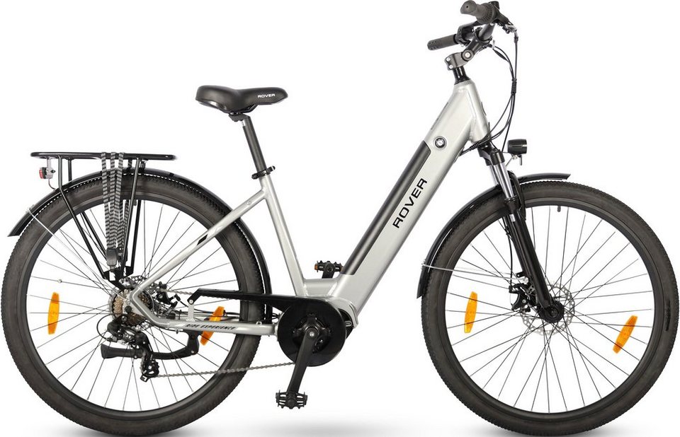 ROVER E-Bike Trekking E-Bike TLM 709, 7 Gang, Kettenschaltung, Mittelmotor,  468 Wh Akku