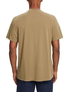 edc by Esprit T-Shirt Henley-T-Shirt, 100 % Baumwolle (1-tlg)