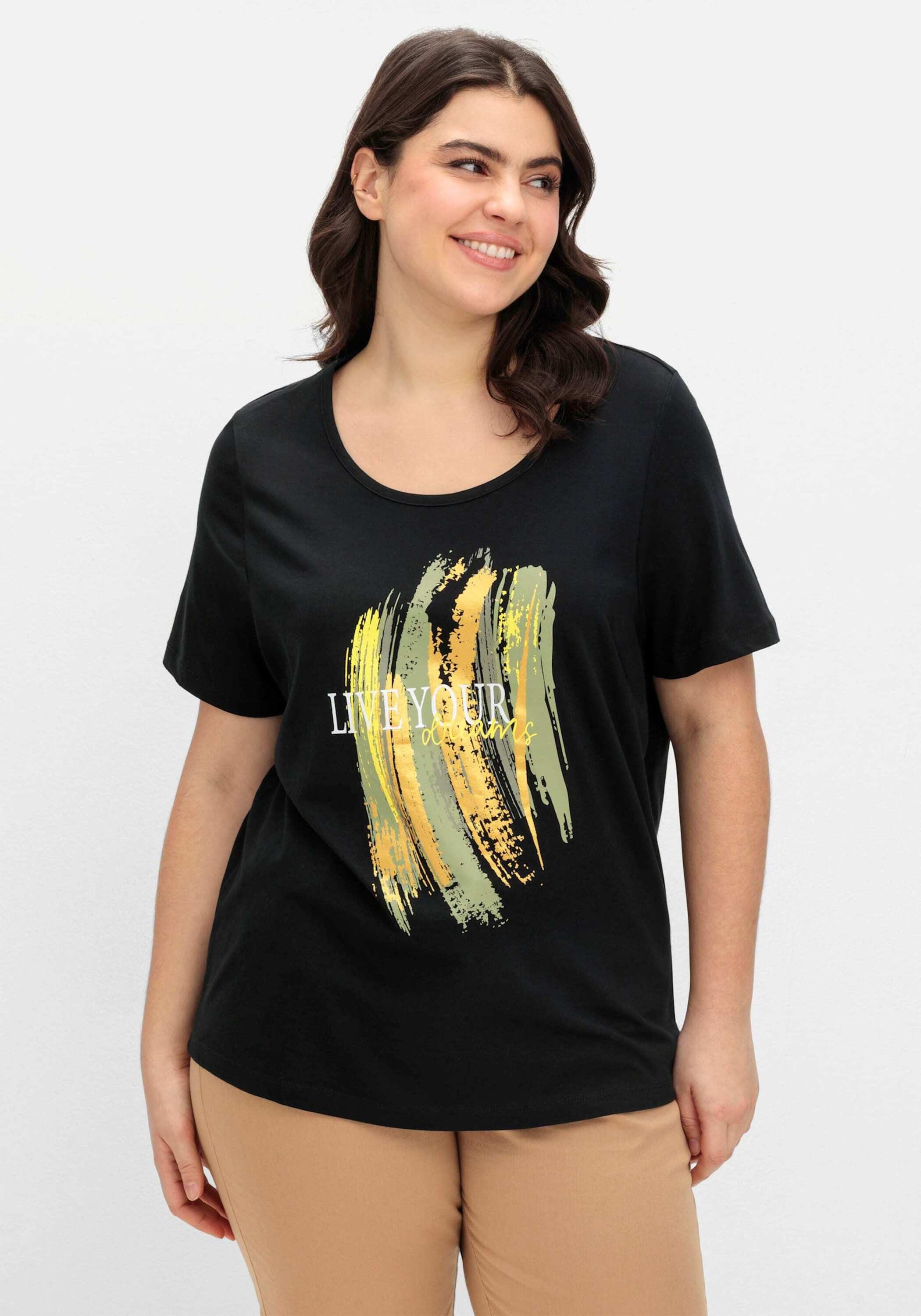T-Shirt Rundhals-Shirt Kurzarm
