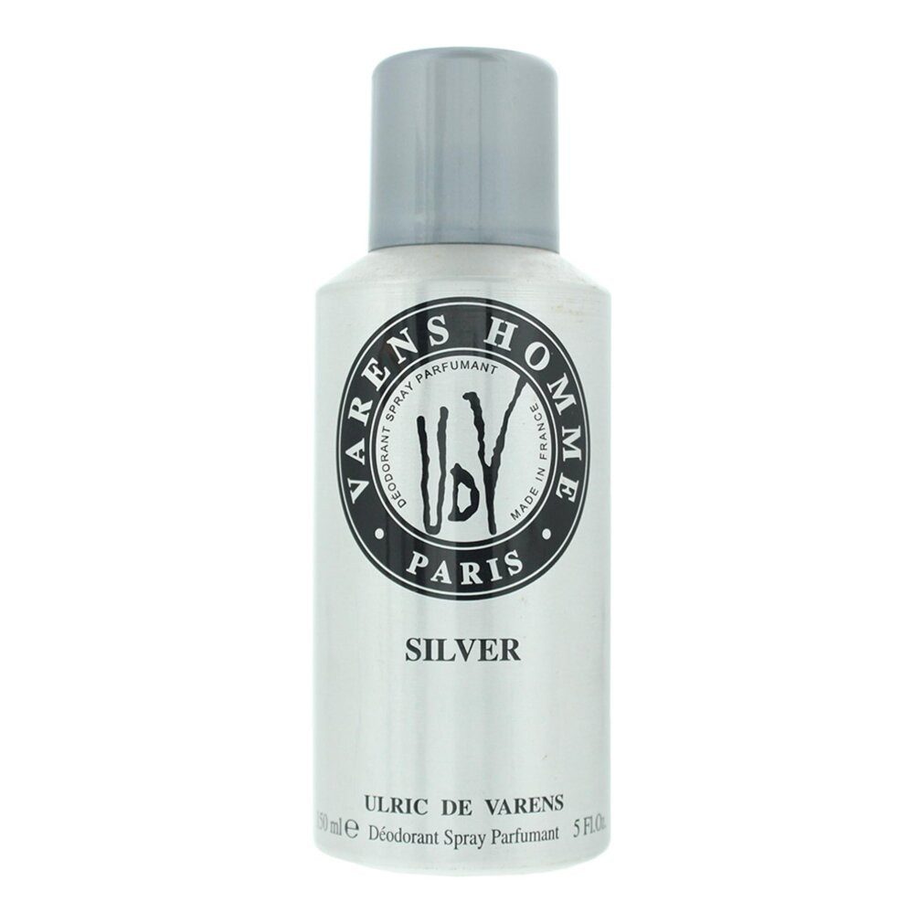 Ulric De Varens Deo-Spray, UDV Silver, Deospray, für Herren, 150 ml