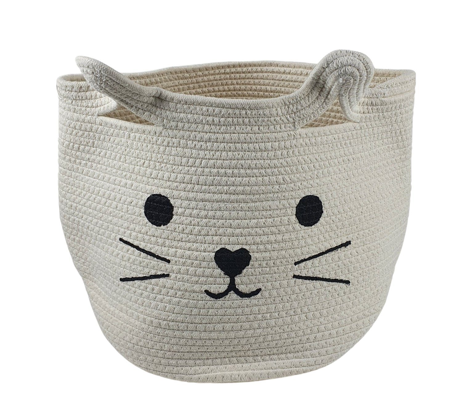 sesua Aufbewahrungskorb Aufbewahrungskorb Katze Baumwolle 40x35cm günstig online kaufen