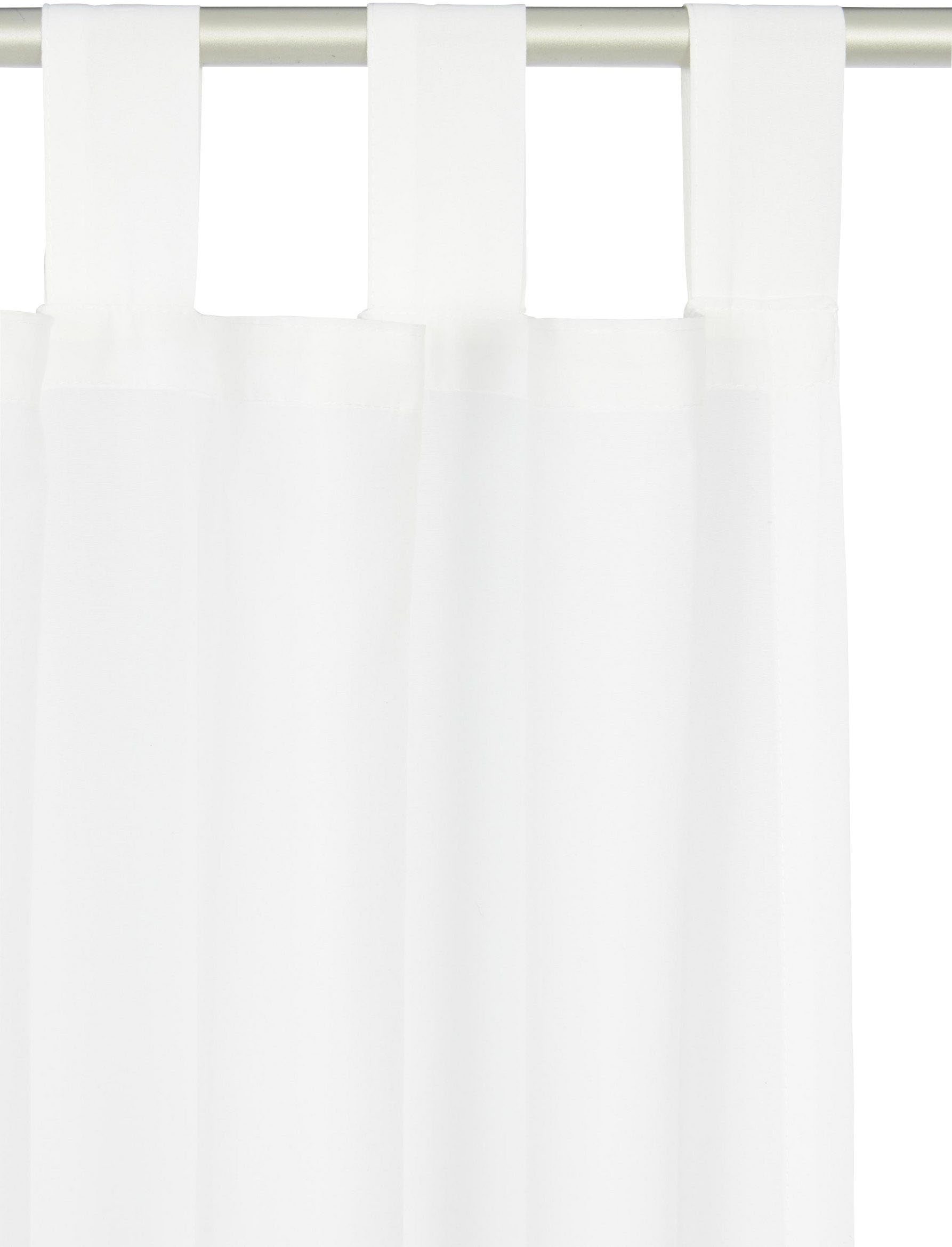 OTTO home Vorhang Raja mit Schlaufen, 2er Pack, blickdicht, Topseller (2 St), Schlaufen, blickdicht, Polyester, 2er-Set, Bestseller, einfarbig, modern, pflegele – Bild 4 von 5