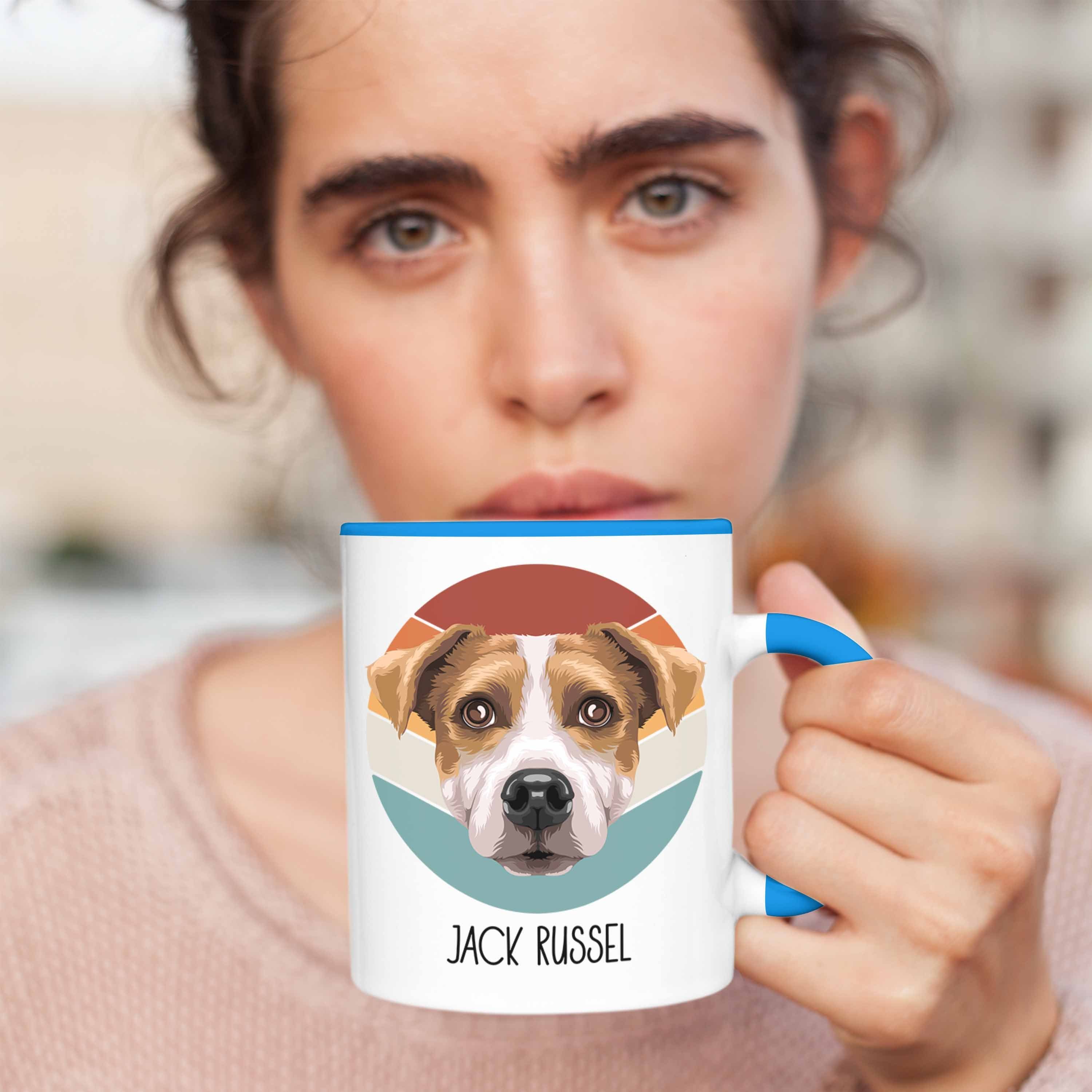 Russel Geschenkidee Tasse Jack Blau Tasse Trendation Besitzer Jack Lustiger Geschenk Spruch