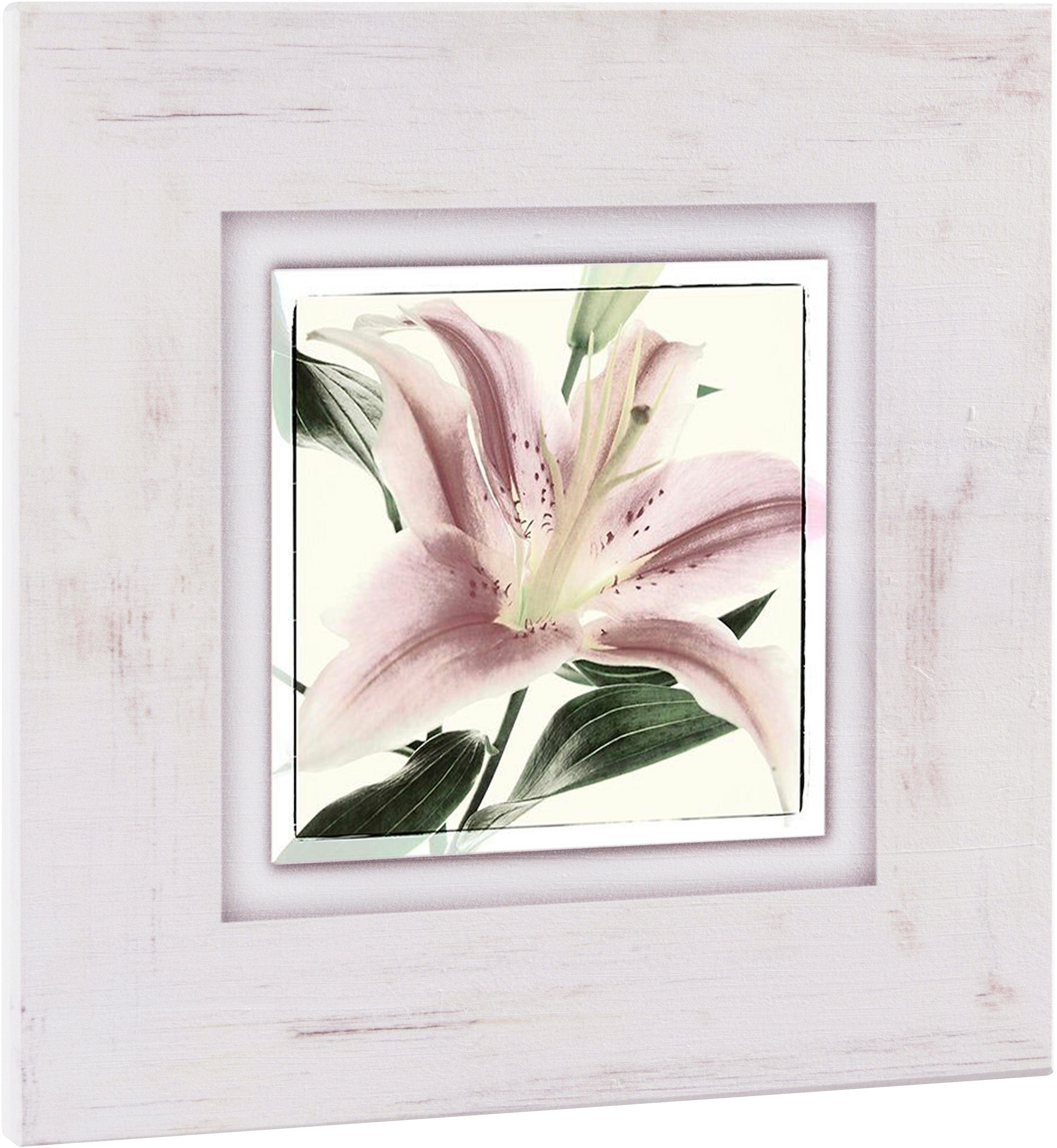 Home affaire Holzbild »Blüte einer Lilie«, 40/40 cm-Otto