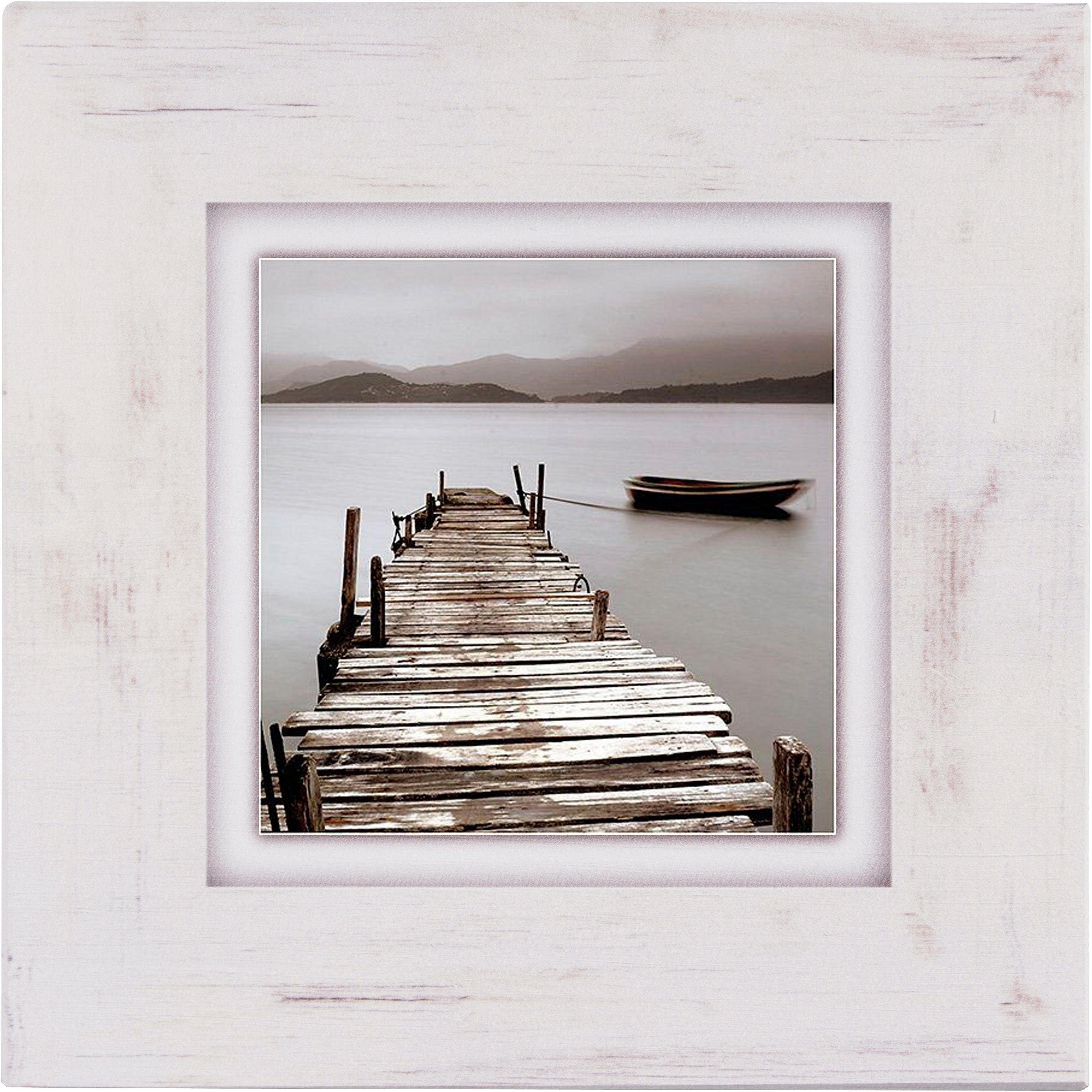Home affaire Holzbild »Steg«, 40/40 cm-HomeTrends