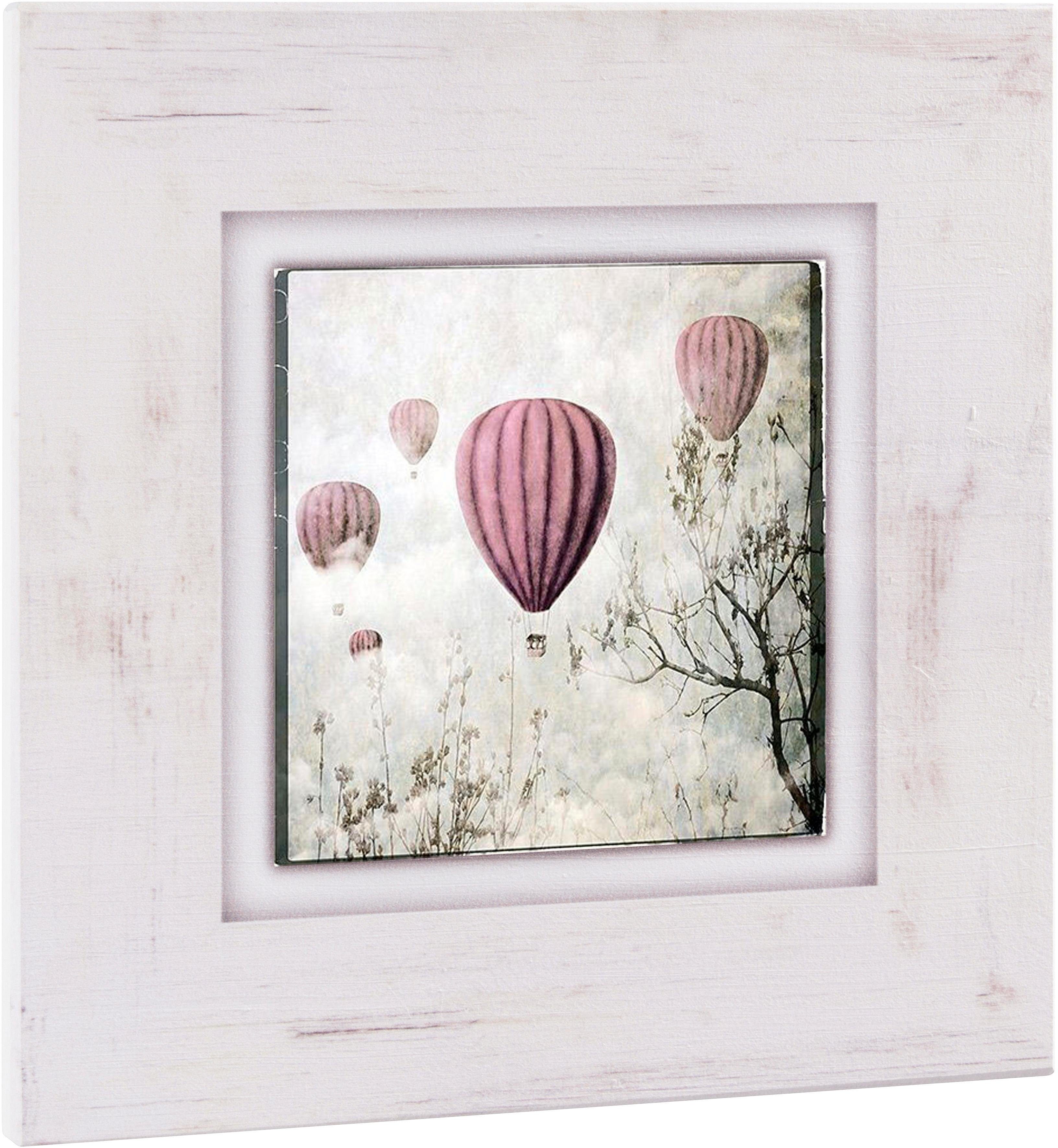 Home affaire Holzbild »Heißluftballons«, 40/40 cm-Otto