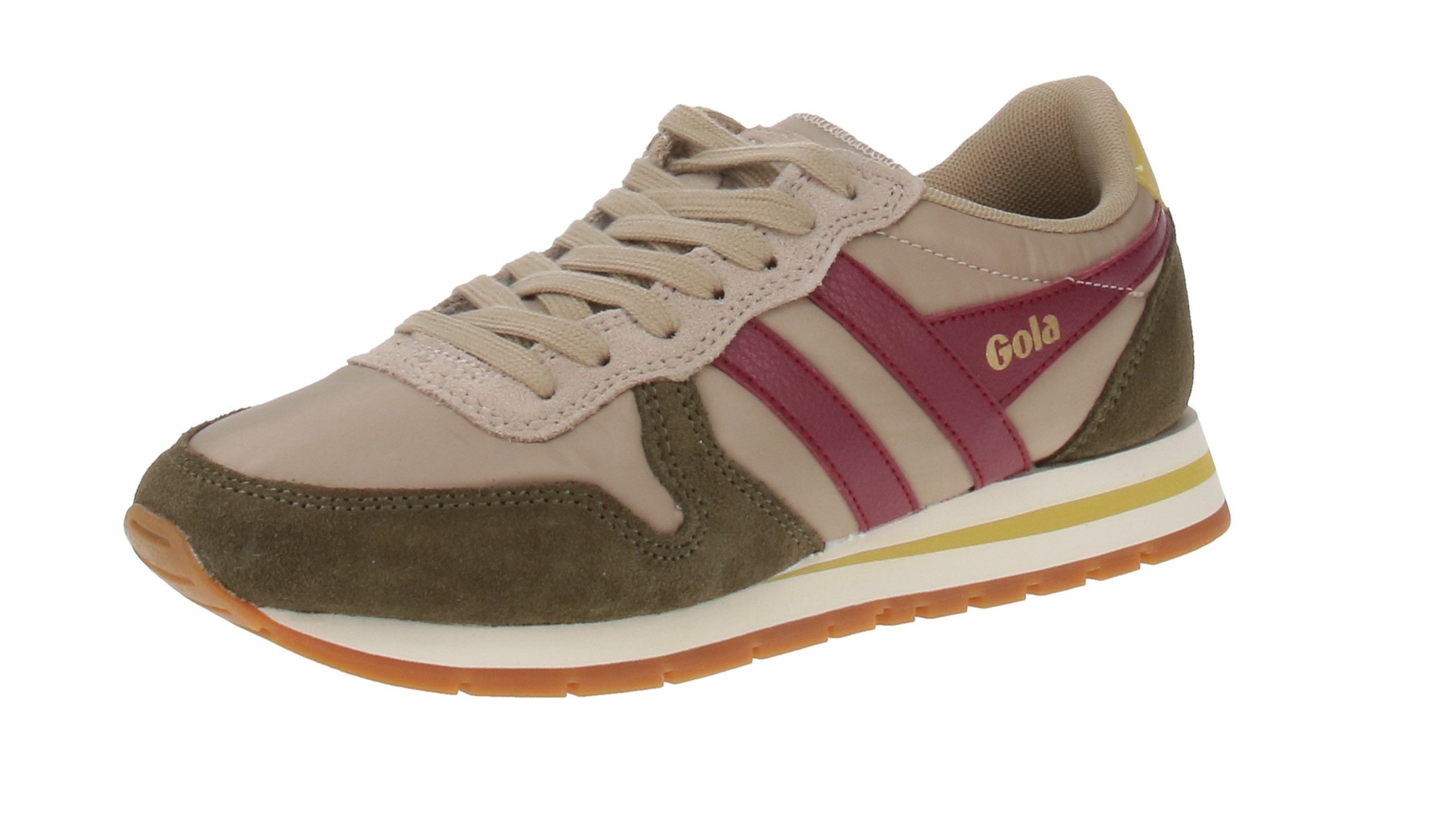 Gola Gola Daytona Chute - Damen Sneaker - Bone-Khaki-Cerise Sneaker