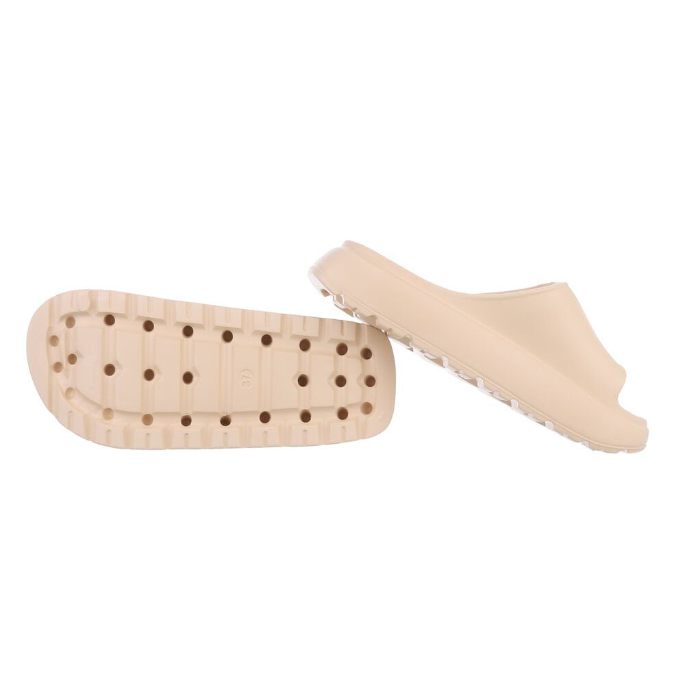 Ital-Design Damen Mules Freizeit Plateausandaletten (85878244) Flach Pantol günstig online kaufen
