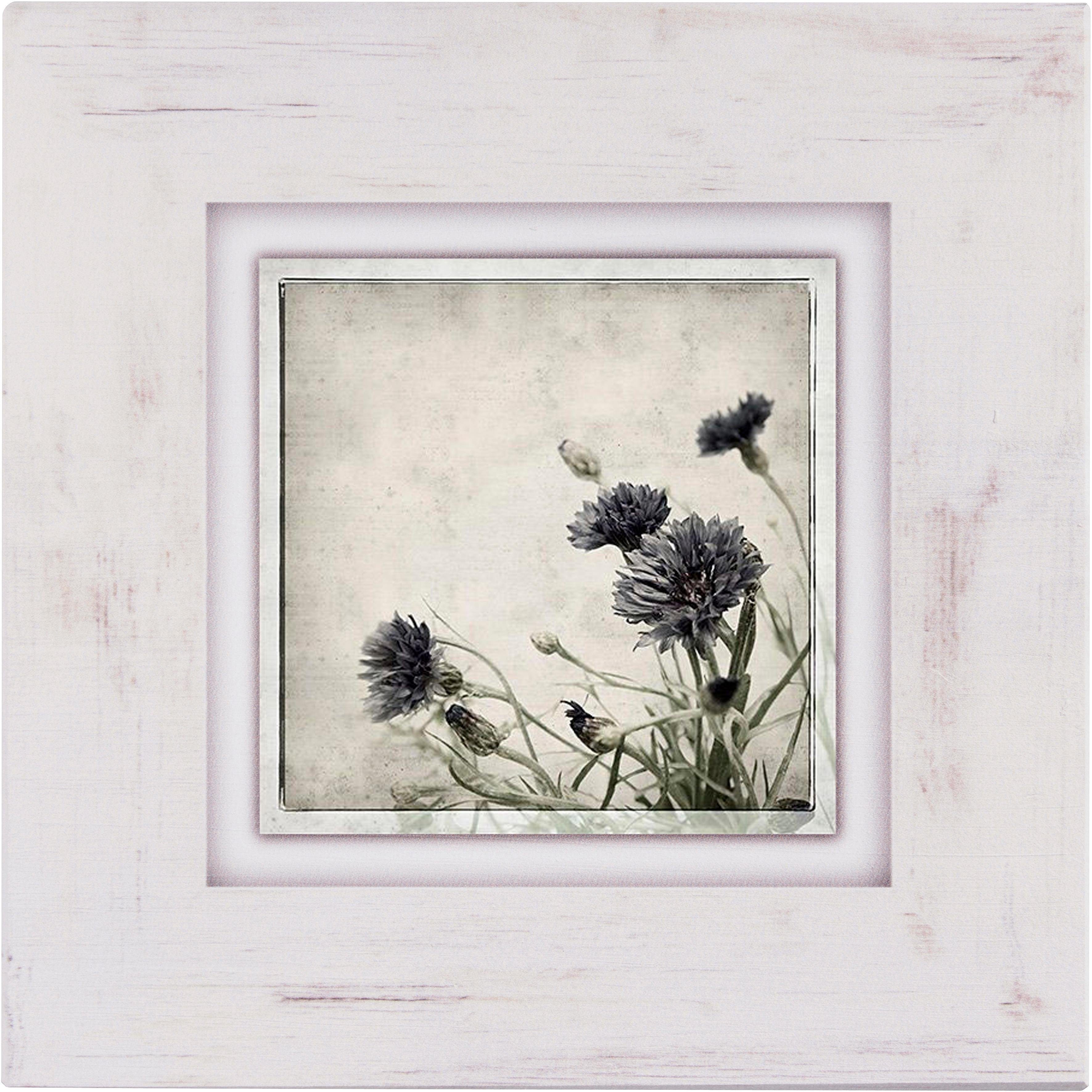 Home affaire Holzbild »Kornblumen«, 40/40 cm-HomeTrends