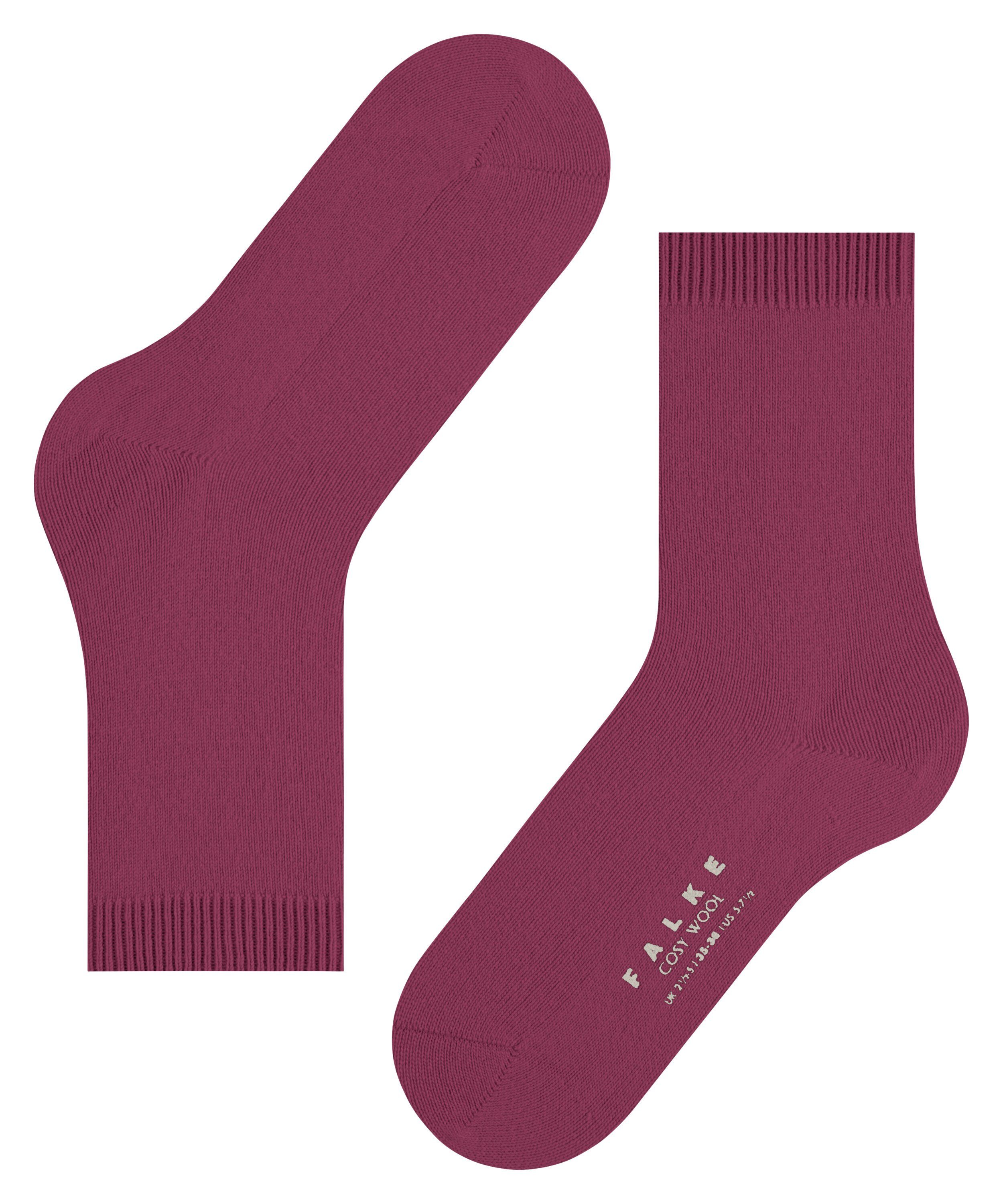 Cosy (8236) FALKE Socken Wool (1-Paar) plum red