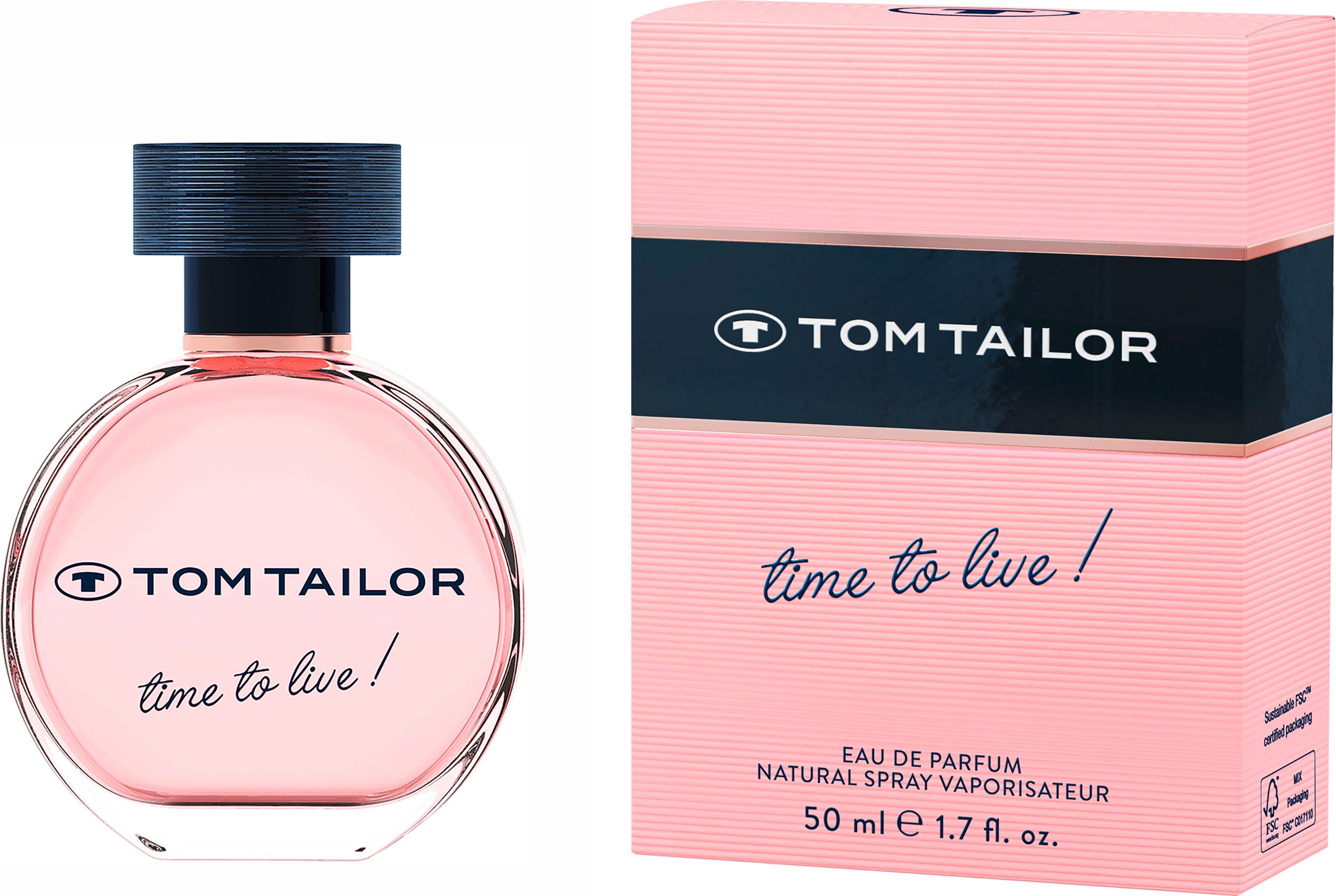 TOM TAILOR Eau de Parfum TIME TO LIVE, EdP 50 ml Woman