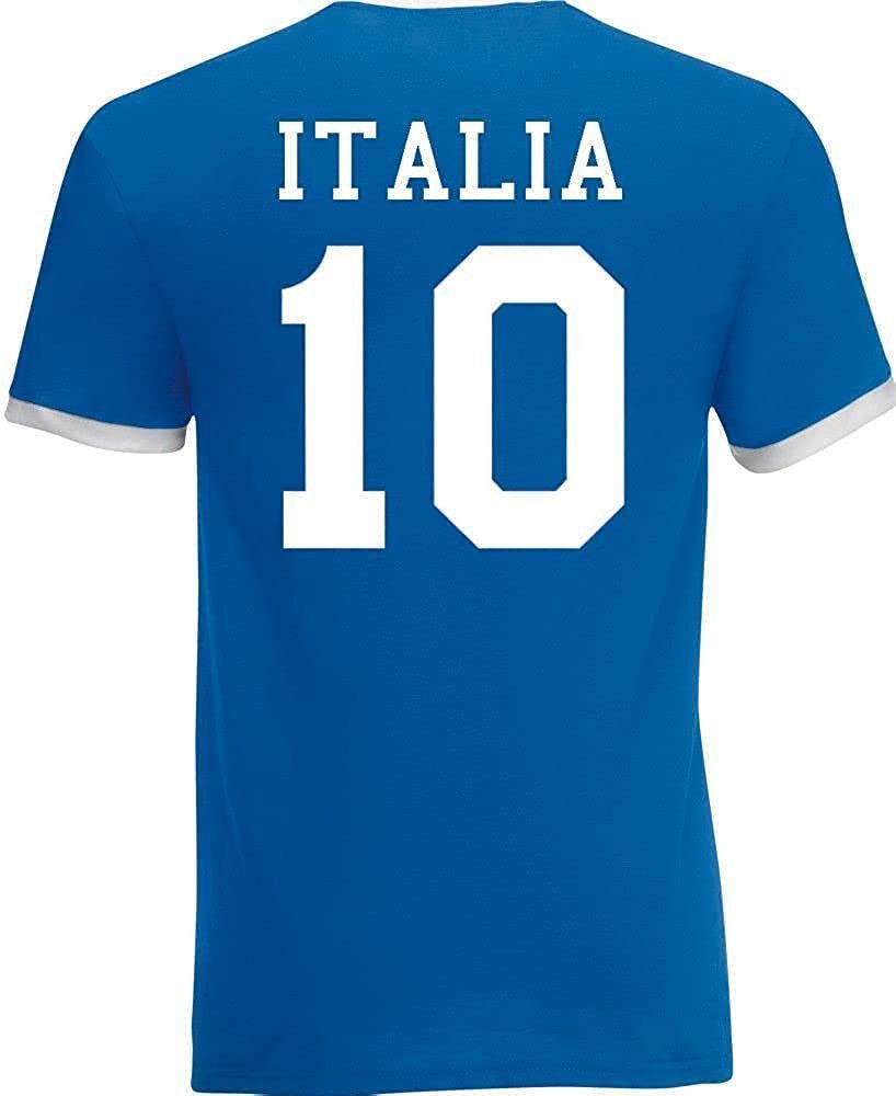 Youth Designz T-Shirt Italien Herren T-Shirt im Fußball Trikot Look mit trendigem Motiv