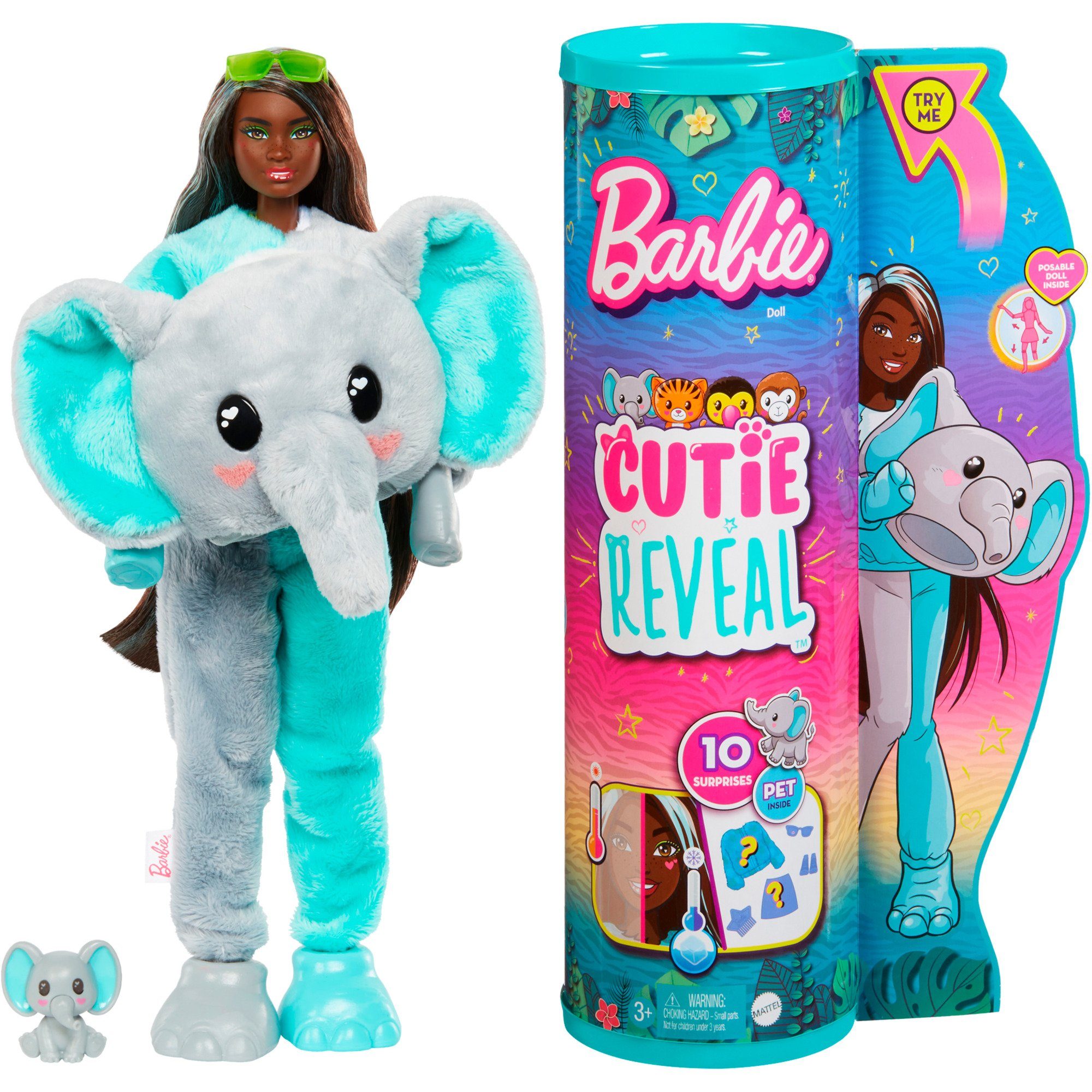 Mattel® Babypuppe Barbie Barbie Cutie Reveal Dschungel Serie -