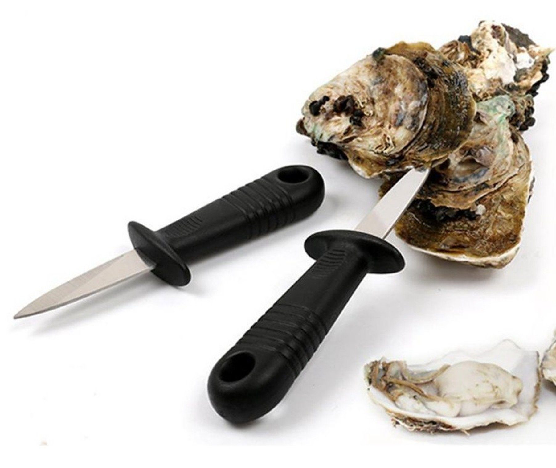 BAYLI Austernmesser 2er Set Austernmesser mit Öse zum Aufhängen, Messer für  Meeresfrüchte