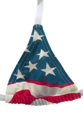 Homeboy Triangel-Bikini im Design der USA-Flagge