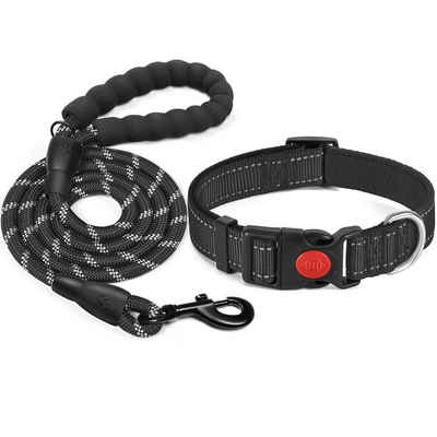 CALIYO Hunde-Halsband Reflektierendes Hundehalsband,Weichem einstellbar Hundehalsbänder, für kleine mittlere große Hunde