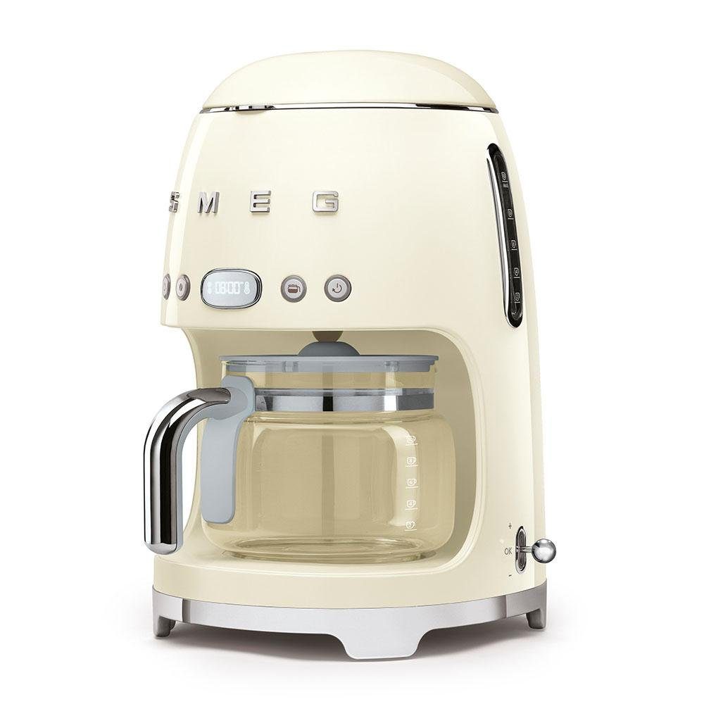 Smeg Filterkaffeemaschine DCF01CREU, 1,4l Kaffeekanne, Permanentfilter