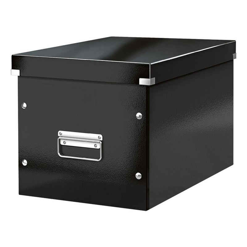 LEITZ Aufbewahrungsbox Click & Store Cube, passend für Standardmöbel mit kubischen Fächern