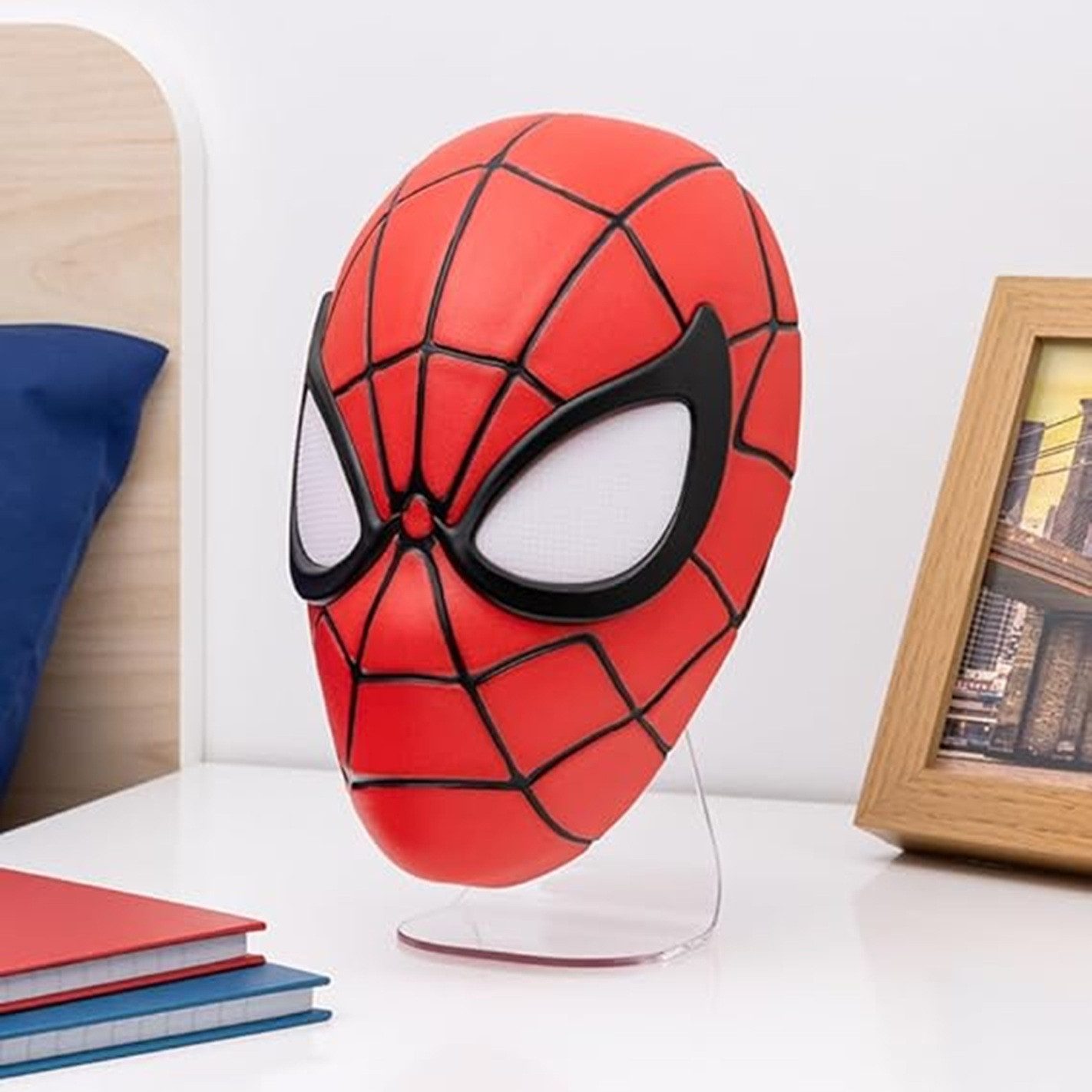 Paladone Dekolicht Spider-Man Maske Lampe, LED fest integriert, Ikonische LED-Leuchte für echte Superhelden-Fans