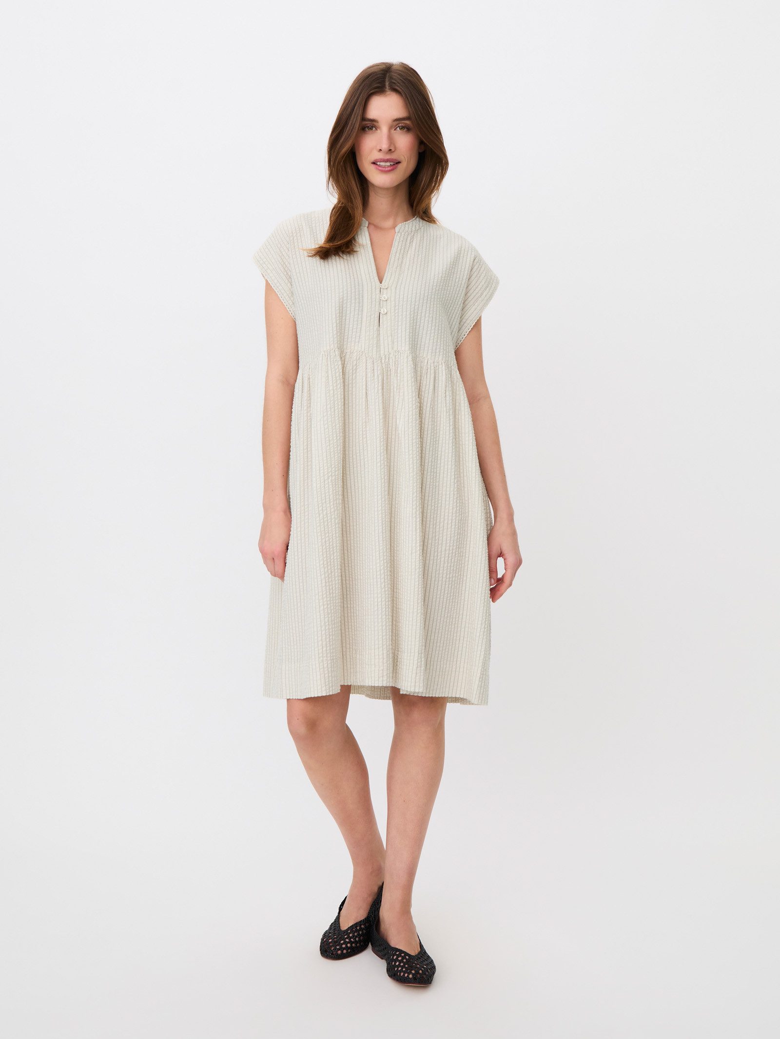 Masai Sommerkleid MaNaerisse Seersucker-Baumwolle