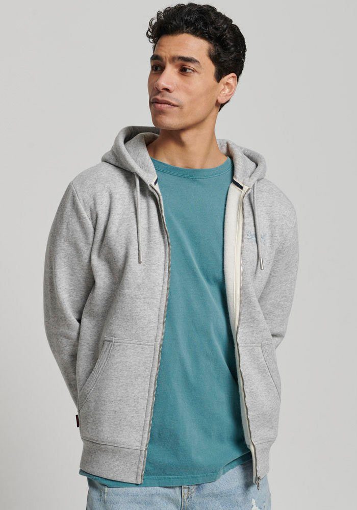 Superdry Kapuzensweatjacke ESSENTIAL LOGO ZIP HOODIE