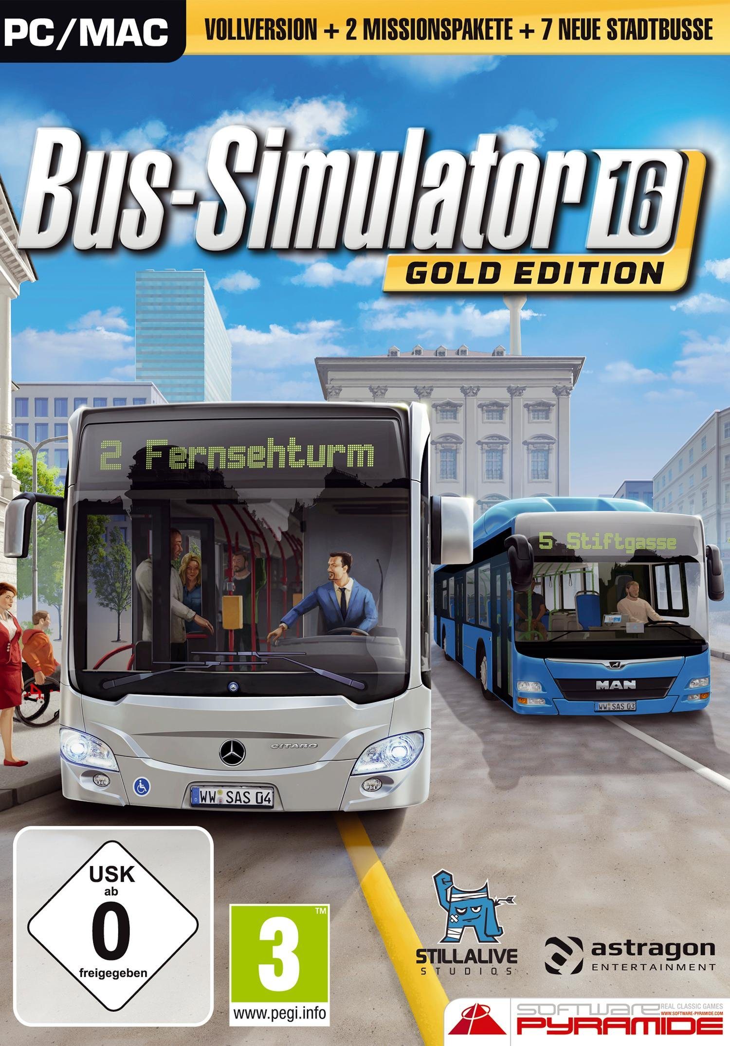Bus-Simulator 16 Gold Edition PC, Software Pyramide Bus-Simulator 16 Gold Edition PC, Software Pyramide