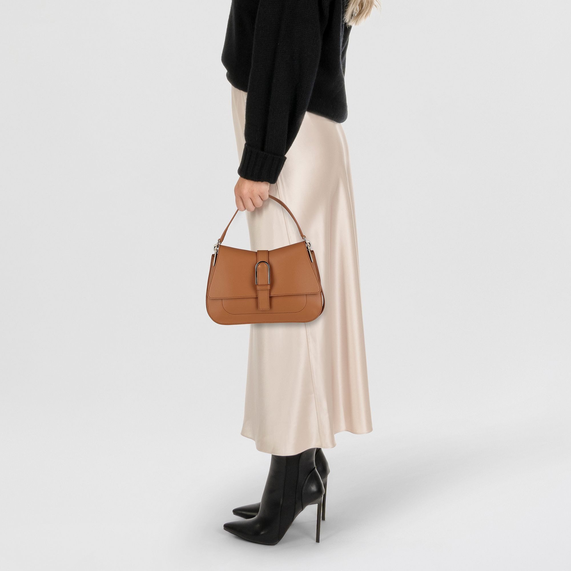 Furla Henkeltasche Flow, Leder