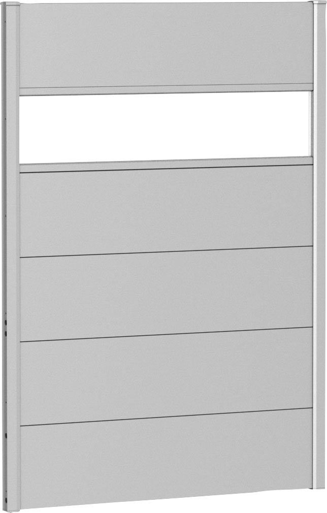 Biohort Sichtschutzelement, 5 Metall-Paneele, 1 Acrylglas-Paneel und 2 Schienen, LxH: 96x137 cm