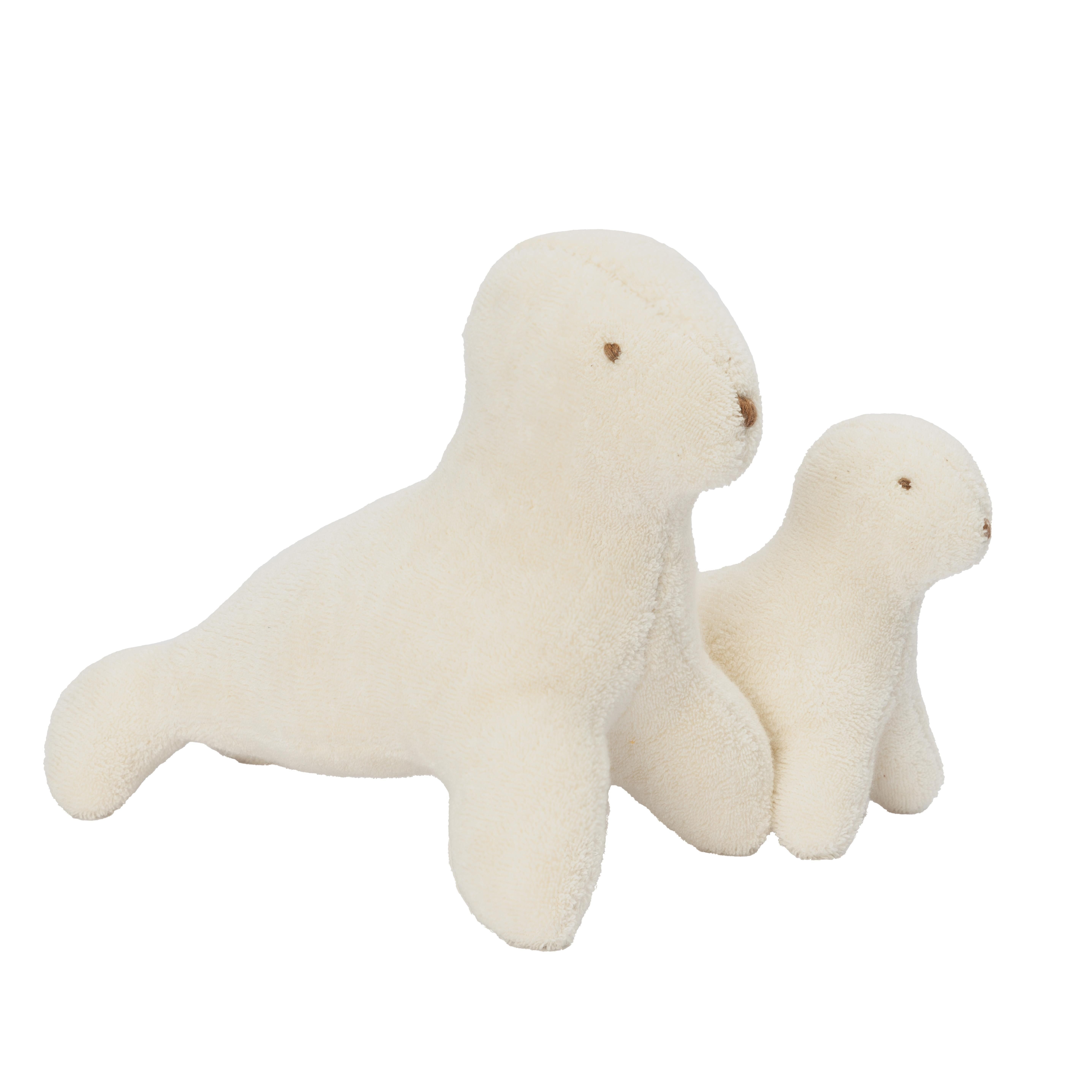 El Puente Kuscheltier Stofftiere "Robbe mit Baby" (2er-Set), Handmade (2), Handmade