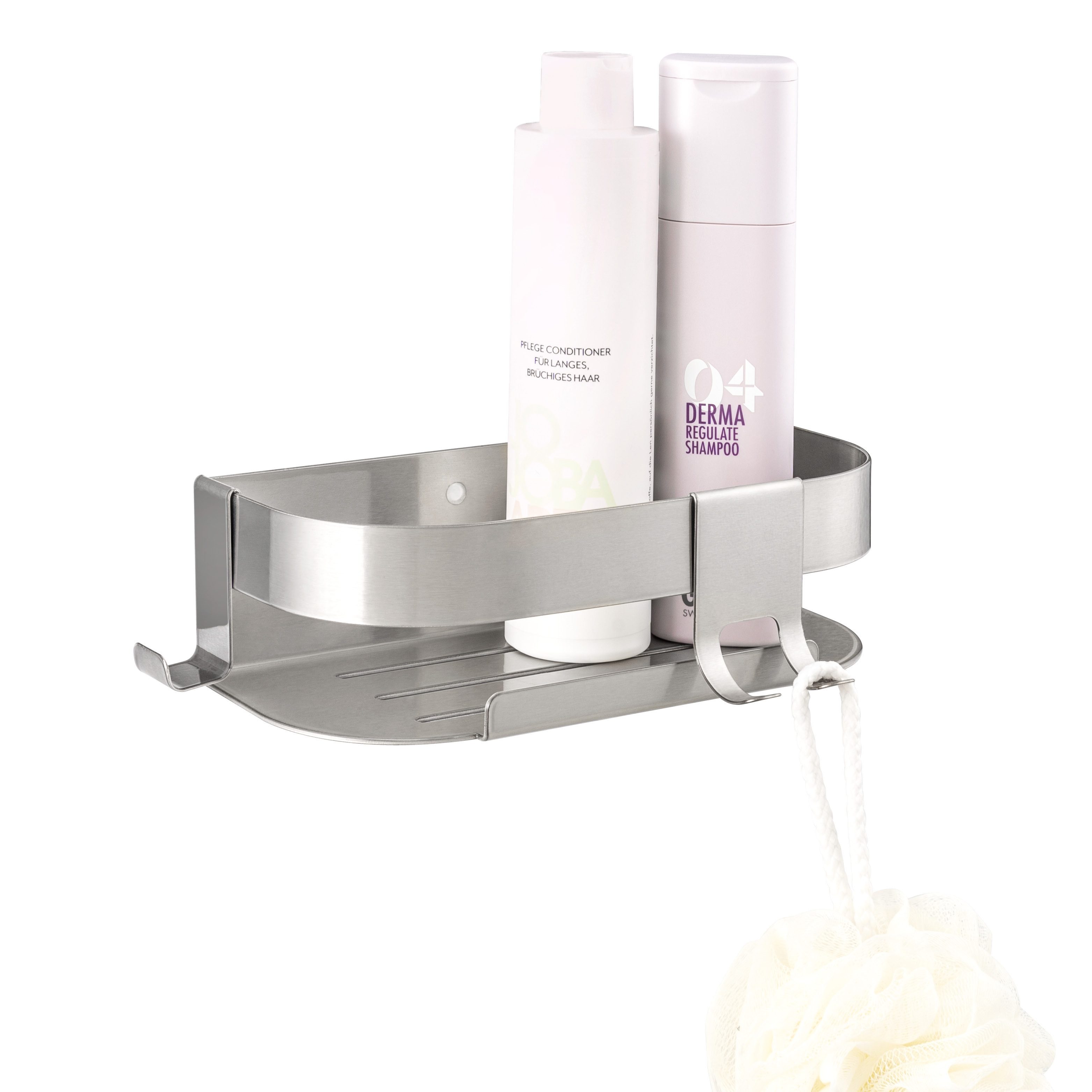 eluno Duschablage mit 2-Wege-Montage, werkzeuglosen Wandmontage, Edelstahl, günstig online kaufen