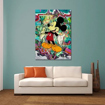 ArtMind XXL-Wandbild Micky - Welcome, Premium Wandbilder als Poster & gerahmte Leinwand in 4 Größen, Wall Art, Bild, Canva