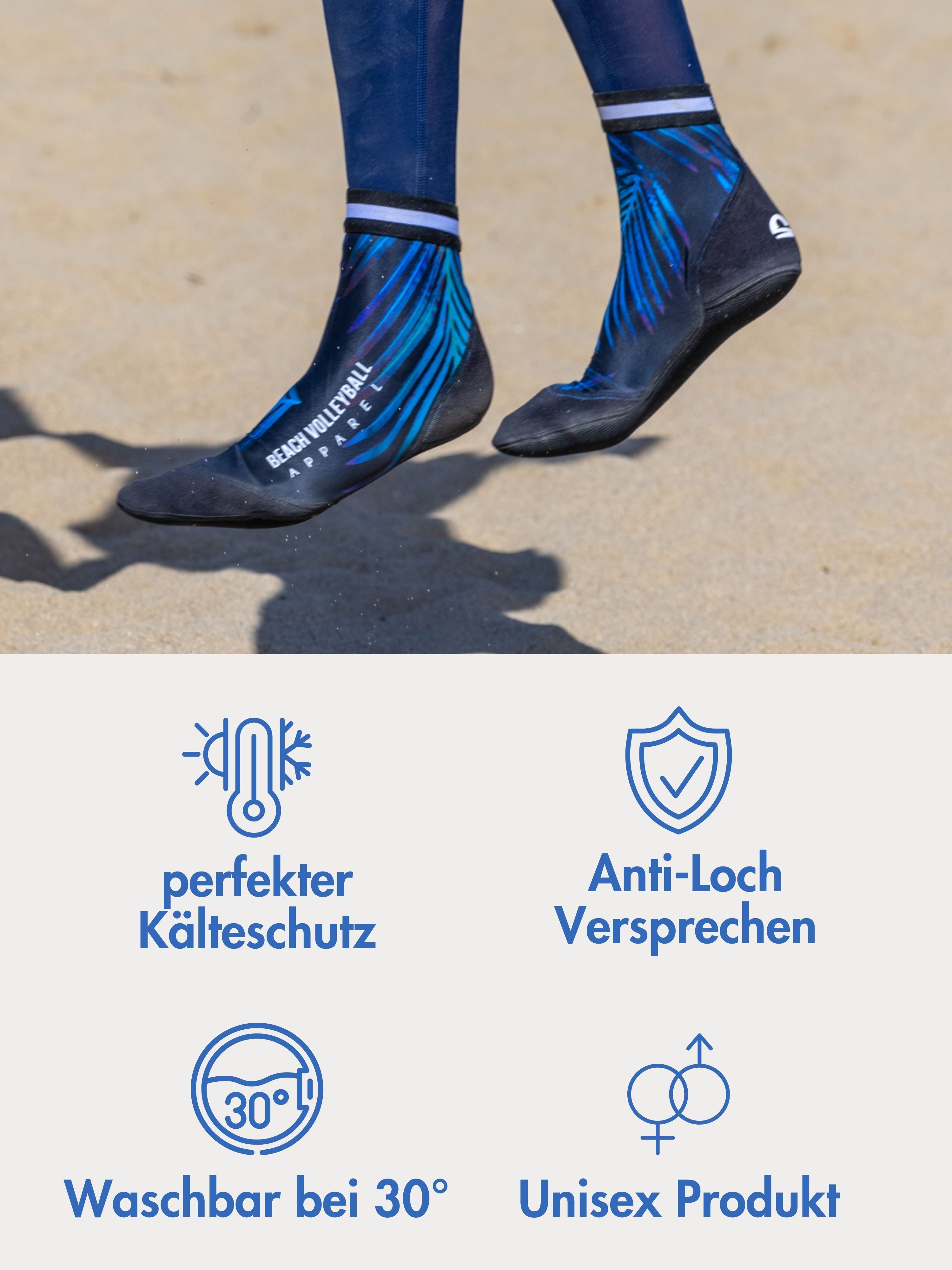 Momevo Neoprensocken Beachvolleyball Socken aus Neopren Schützende Beachsocken Herren Damen weich, leicht, robust