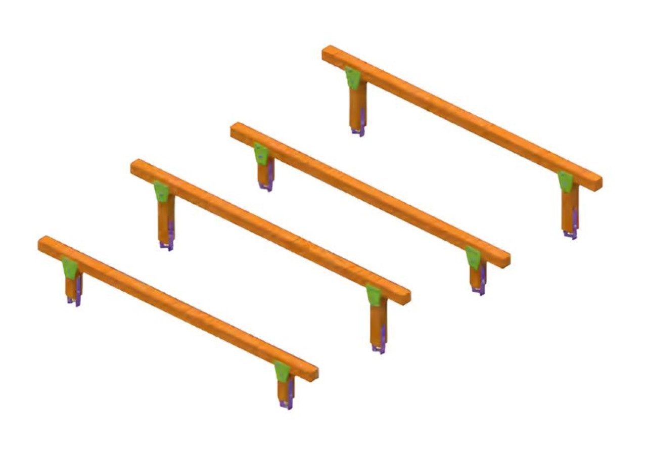 JVmoebel Gleichgewichtstrainer Balancierbalken Schwebebalken Gleichgewichtsbalken Übungsbalken (Schwebebalken), Made in Europa