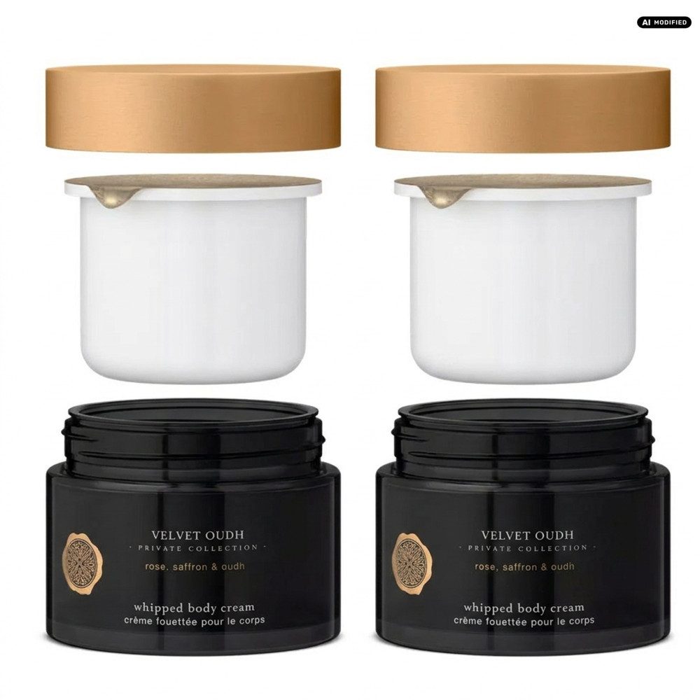 Rituals Körpercreme Rituals Velvet Oudh Refill Body Cream 2er Set, 1-tlg., Vorteilspack mit zwei Nachfüllpacks