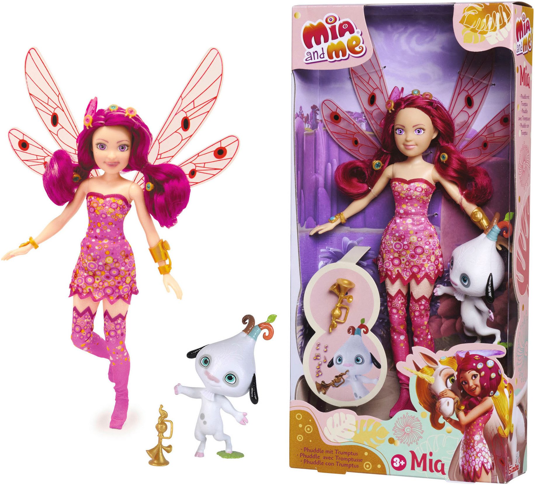 SIMBA Anziehpuppe Mia and Me - Mia+ Phuddle (Set, 3-tlg) günstig online kaufen