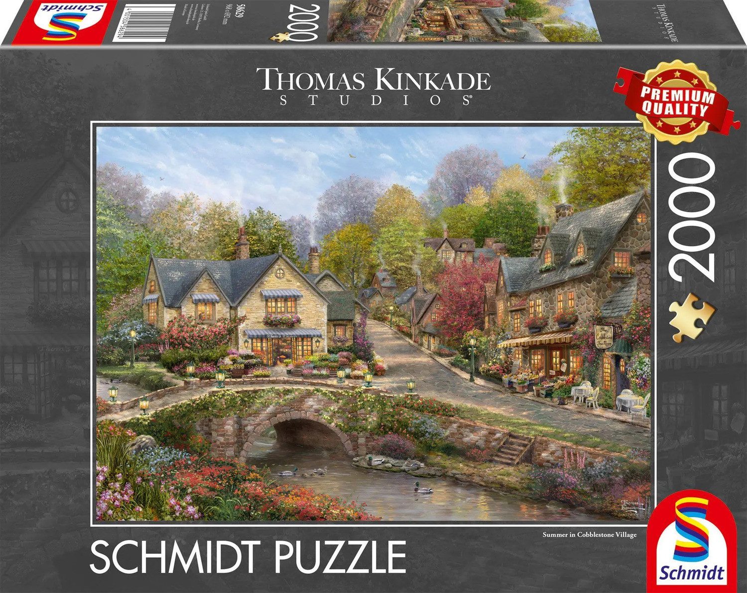 Schmidt Spiele Puzzle Sommer in Cobblestone Village, 2000 Puzzleteile günstig online kaufen