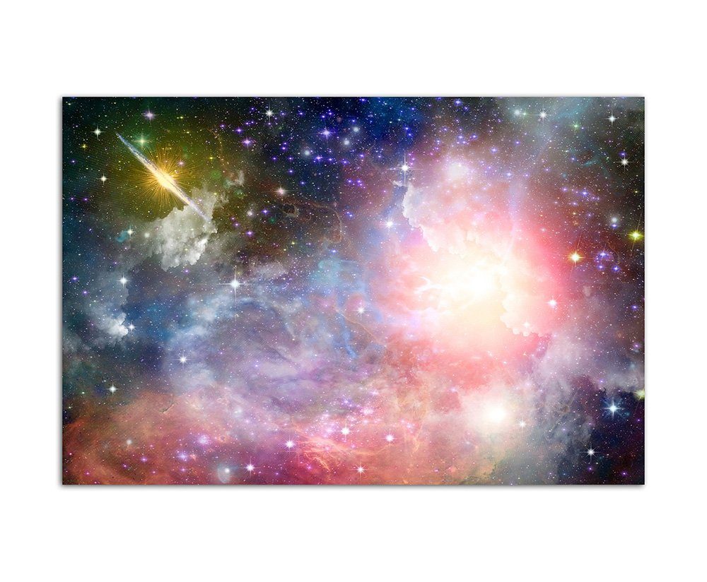 Leinwandbild 120x80cm Sterne Planet Galaxie Weltall