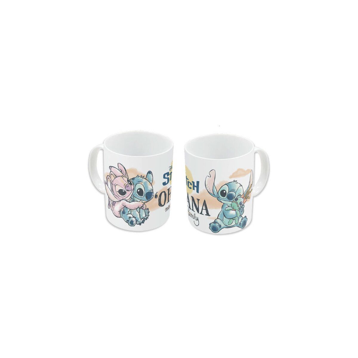 Lilo & Stitch Tasse Disney Lilo und Stitch Family Porzellantasse 325 ml, 1-tlg.