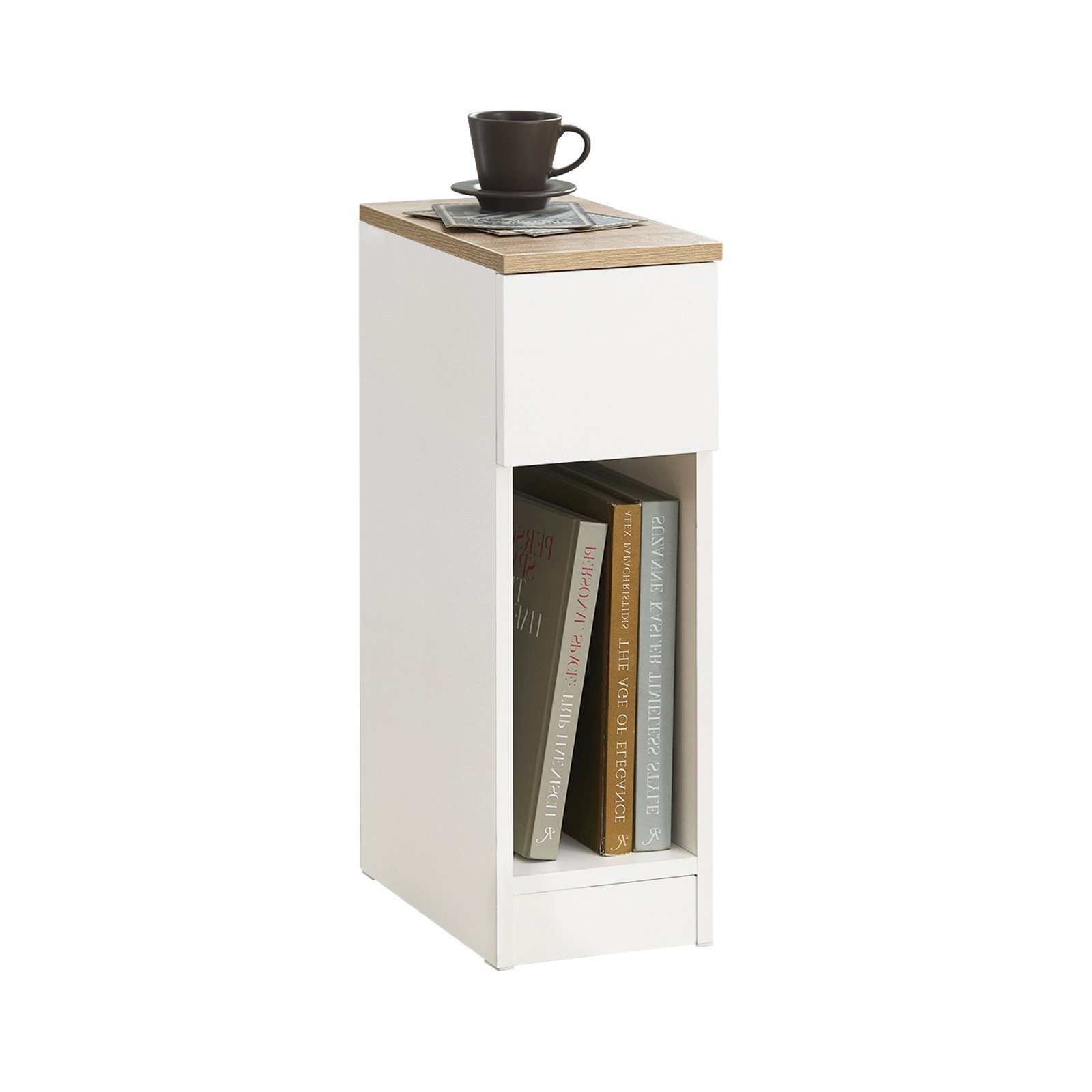 SoBuy Nachttisch FBT111, (1-St), Beistelltisch mit Schublade und Ablage, Na günstig online kaufen