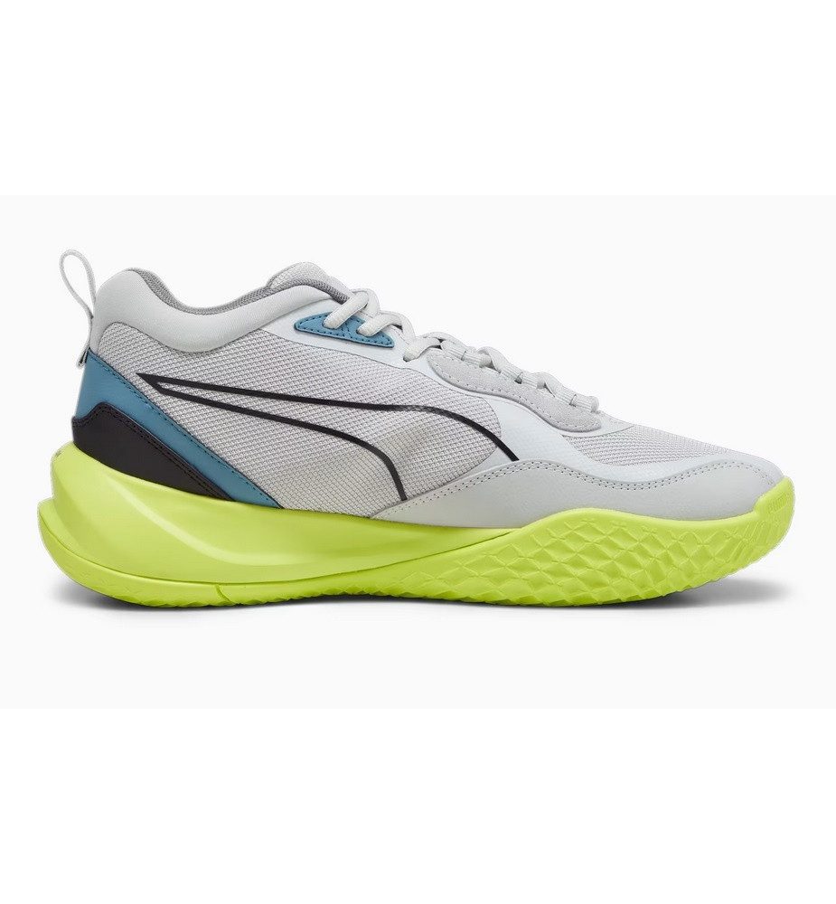 PUMA Indoor-Hallenschuhe Playmaker Pro grau/lime Herren Badmintonschuh