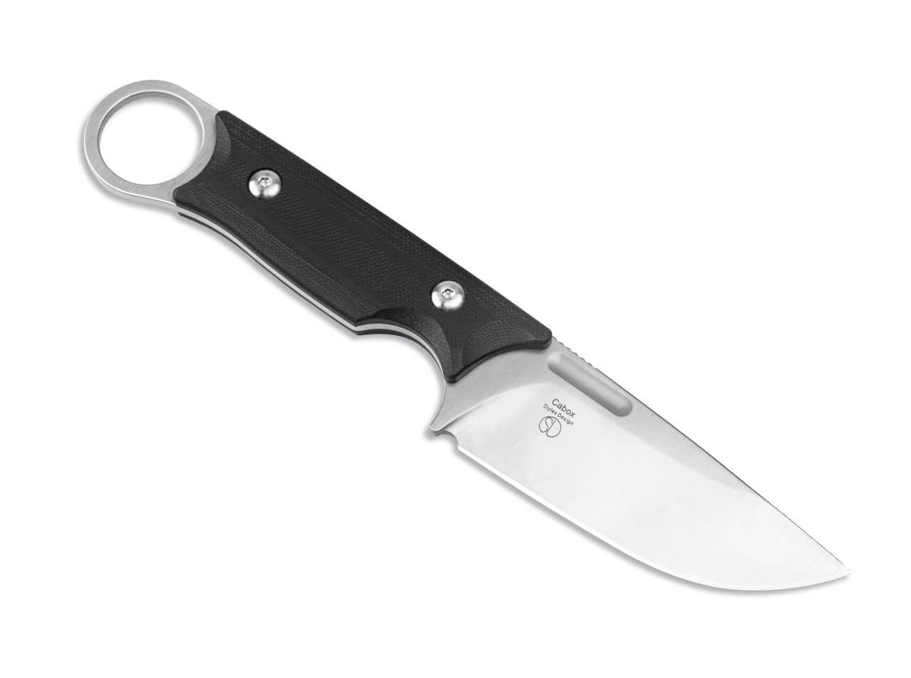 Kizer Universalmesser Kizer Cabox 154CM G10 Black feststehendes Messer mit Kydexscheide, (1 St), Scheide inklusive