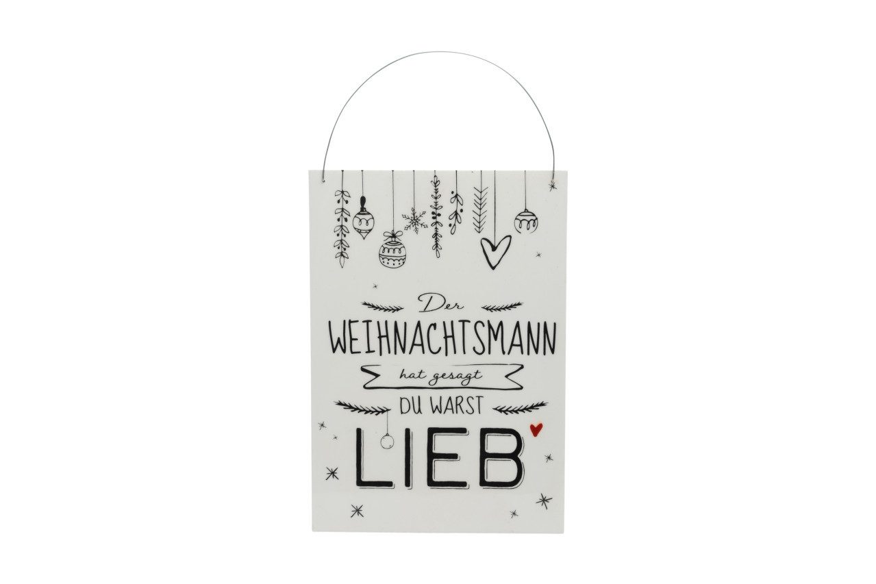 Imkerei Freese Weihnachtsfigur Freese Holz-Türschild Der Weihnachtsmann hat