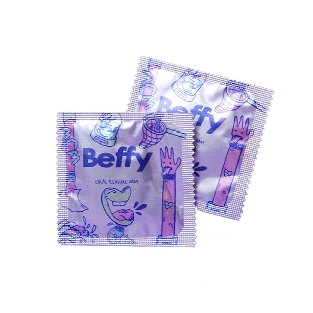 Asha International Kondome Beffy Lickpads, 1 St., Ultra Dünn, 2 Stk.