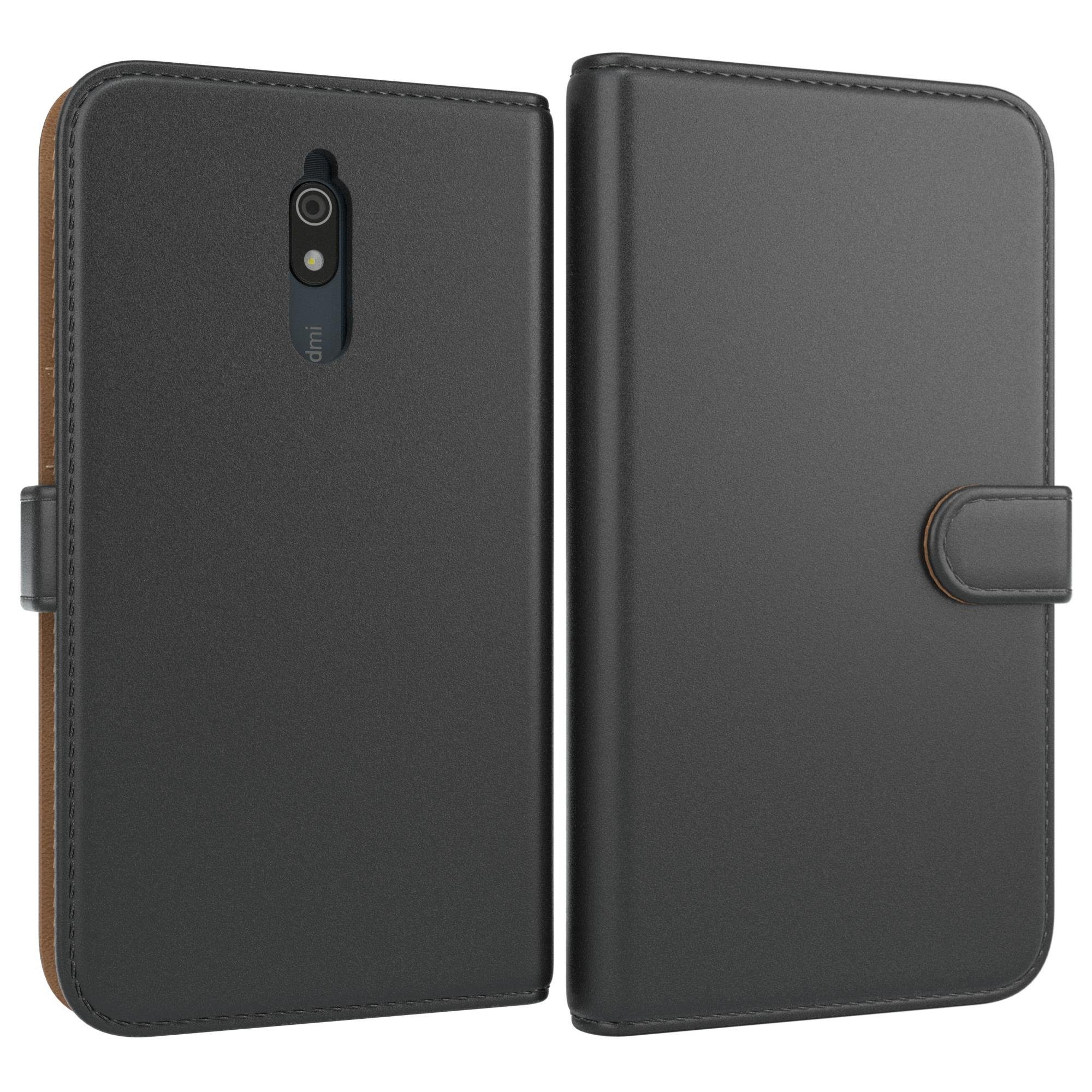 EAZY CASE Handyhülle Uni Bookstyle für Xiaomi Redmi 8a 6,22 Zoll, Schutzhülle mit Standfunktion Kartenfach Handytasche aufklappbar Etui