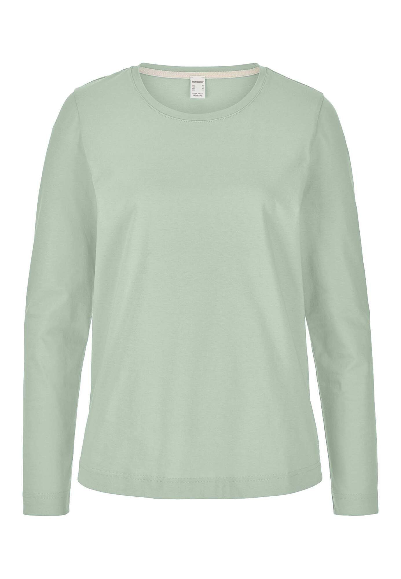 Hessnatur Pyjamaoberteil Langarm Regular aus reiner Bio-Baumwolle (1-tlg)