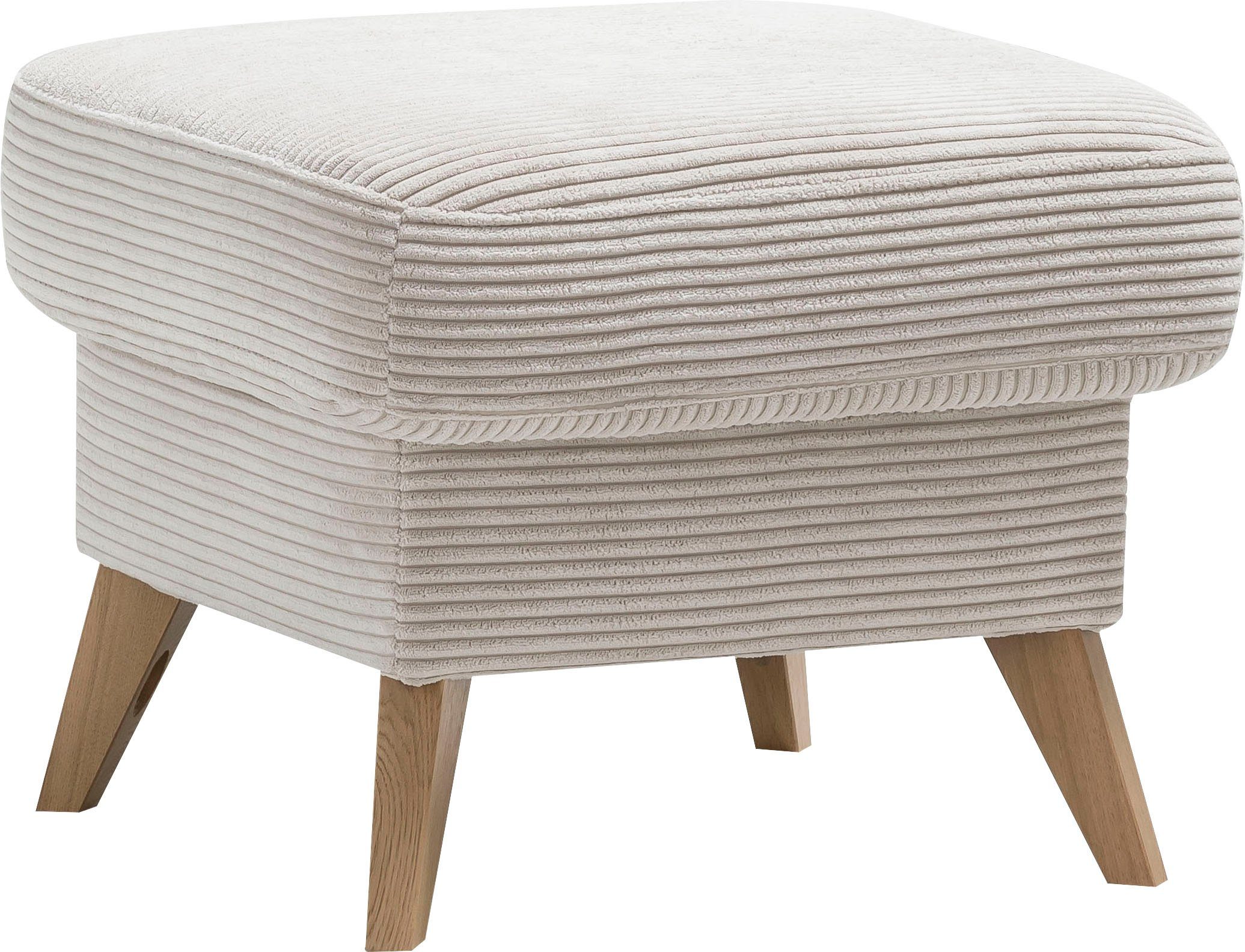 exxpo - sofa fashion Hocker Samso, kompakte und bequeme Sitzgelegenheit in aktuellem Cord Bezug