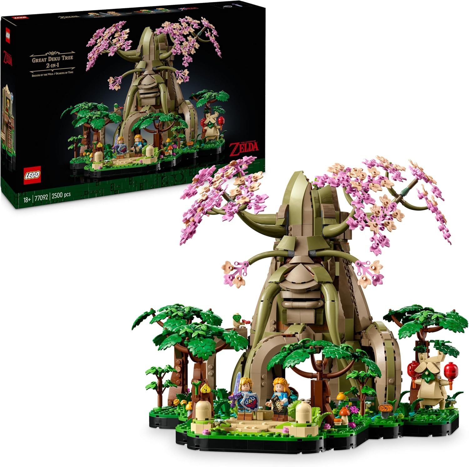 LEGO® Zelda - Deku-Baum 2-in-1 (77092) Konstruktions-Spielset, (2-in-1, 2500 St., LEGO 77092), Inkl. 4 Minifiguren